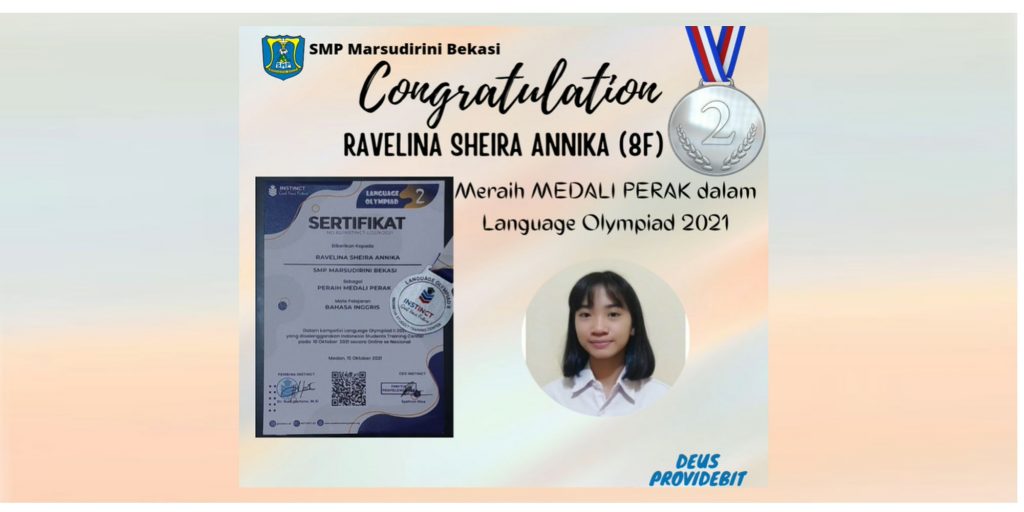 Congratulation Ravelina Sheira Annika (8F)